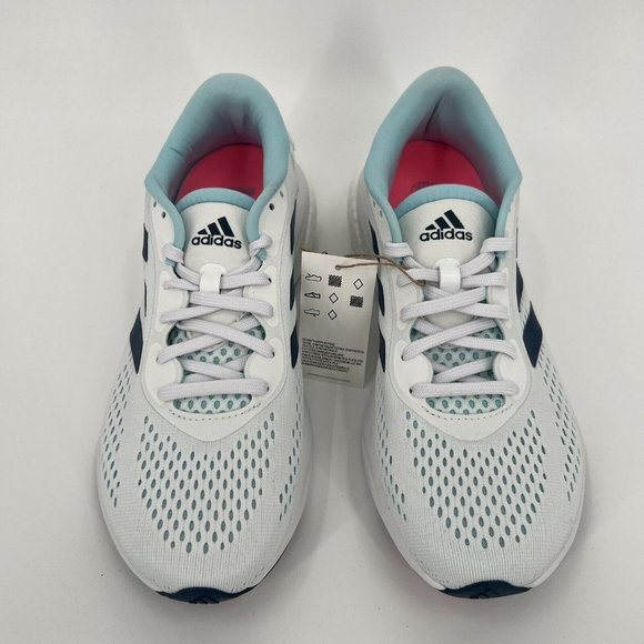 Adidas Women's Supernova 2 Running Shoes 10 White/Blue FW9100 Athletic Sneaker - Picture 4 of 10